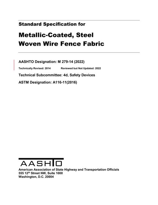 AASHTO M 279-14 (2022) pdf