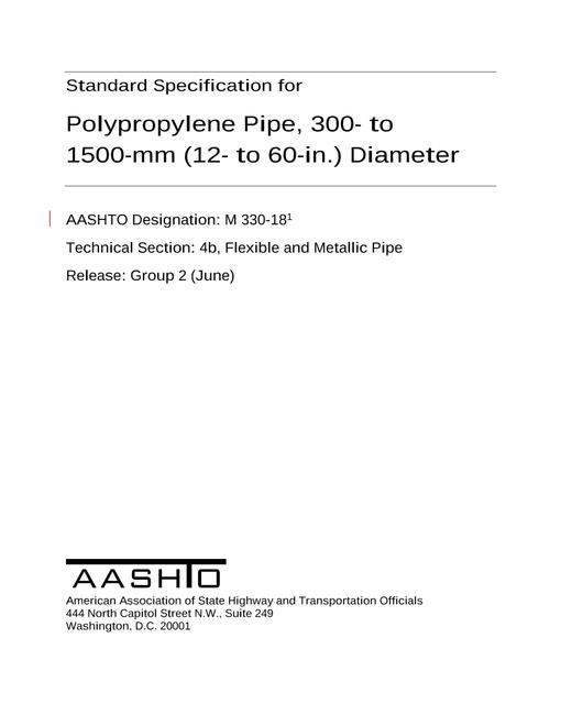 AASHTO M 330-18 pdf