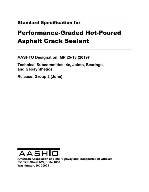 AASHTO MP 25-18 (2019) pdf