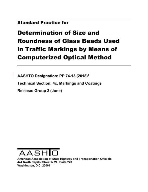 AASHTO PP 74-13 (2018) pdf