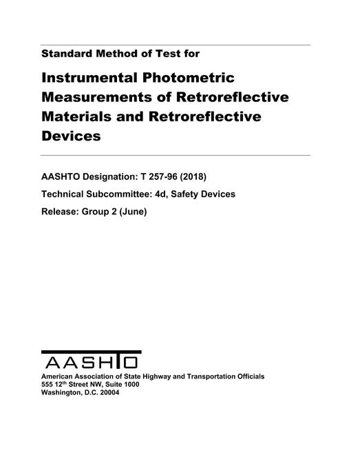 AASHTO T 257-96 (2018) pdf