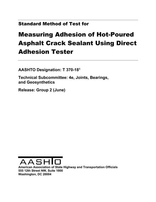 AASHTO T 370-18 pdf