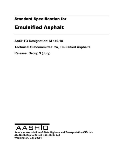 AASHTO M 140-18 pdf