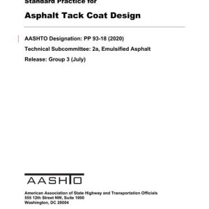 AASHTO PP 93-18 (2020) pdf