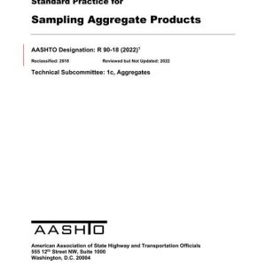 AASHTO R 90-18 (2022) pdf