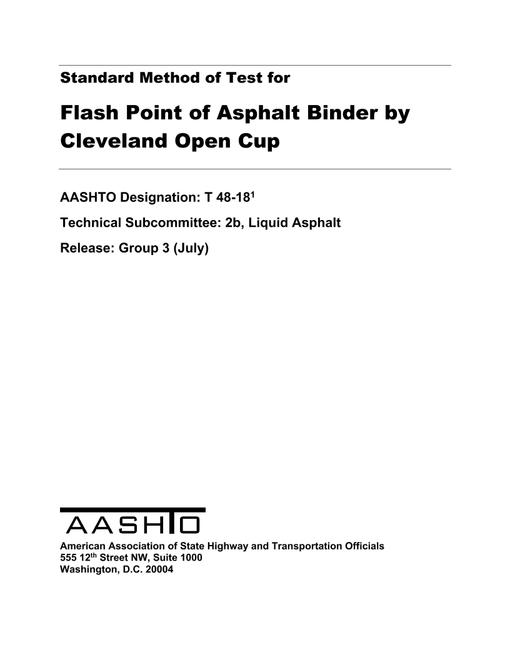 AASHTO T 48-18 pdf