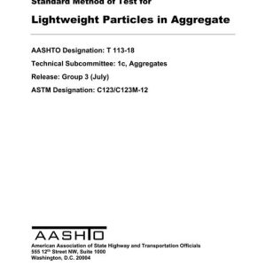 AASHTO T 113-18 pdf