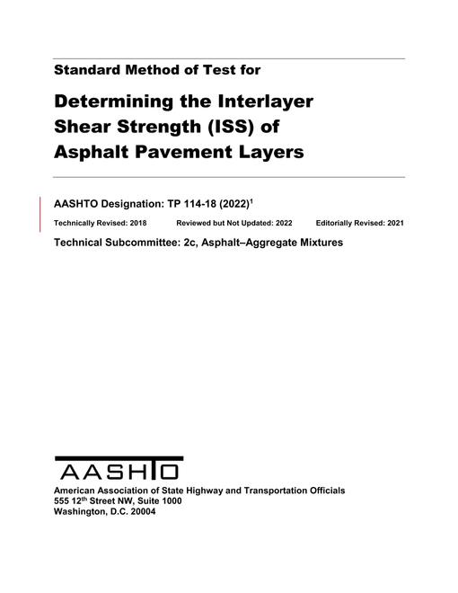 AASHTO TP 114-18 (2022) pdf