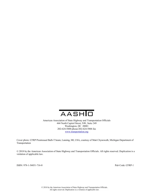 AASHTO CFRP-1 pdf