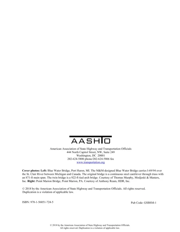 AASHTO GSBSM-1 pdf