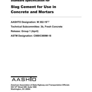 AASHTO M 302-19 pdf