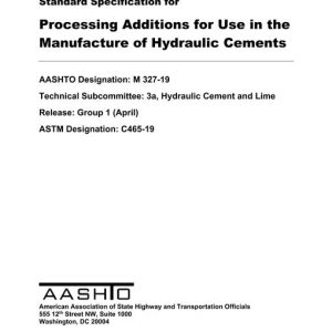 AASHTO M 327-19 pdf