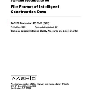 AASHTO MP 39-19 (2021) pdf