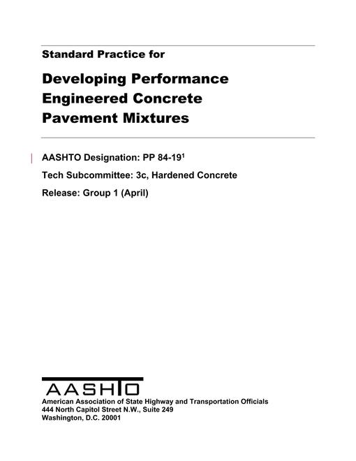 AASHTO PP 84-19 pdf