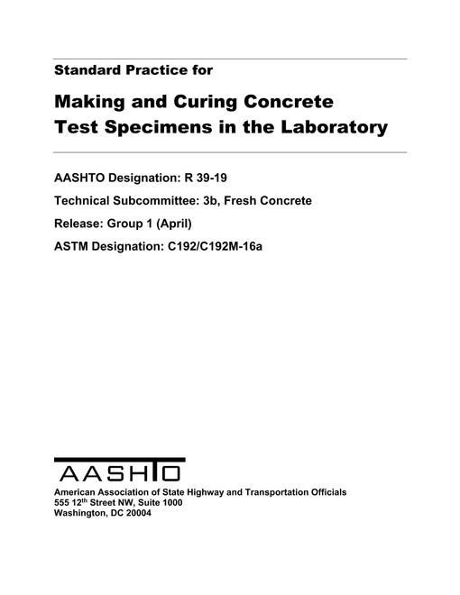 AASHTO R 39-19 pdf