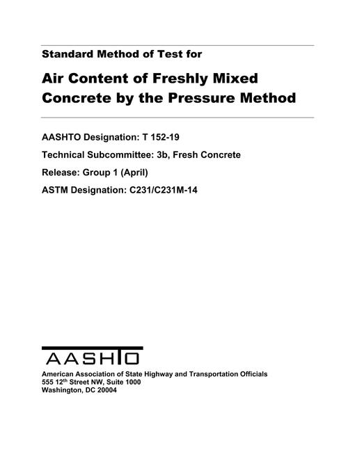 AASHTO T 152-19 pdf