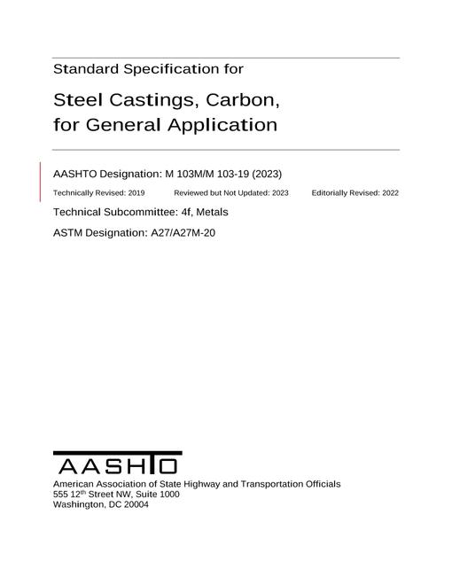 AASHTO M 103M/M 103-19 (2023) pdf