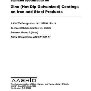 AASHTO M 111M/M 111-19 pdf