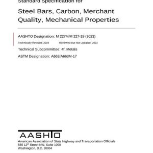 AASHTO M 227M/M 227-19 (2023) pdf