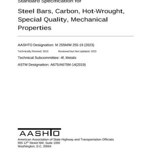 AASHTO M 255M/M 255-19 (2023) pdf