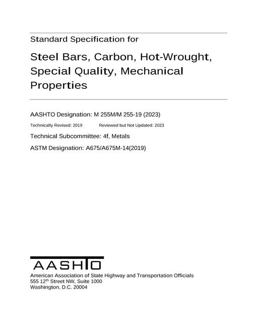 AASHTO M 255M/M 255-19 (2023) pdf