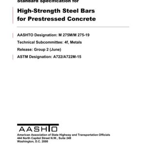 AASHTO M 275M/M 275-19 pdf