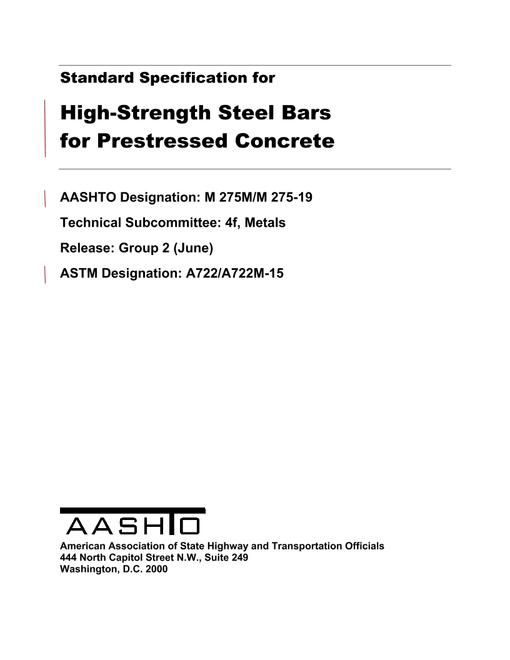 AASHTO M 275M/M 275-19 pdf