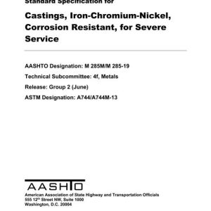 AASHTO M 285M/M 285-19 pdf