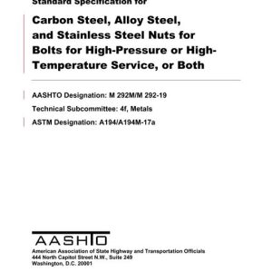 AASHTO M 292M/M 292-19 pdf