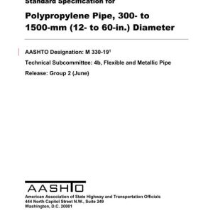 AASHTO M 330-19 pdf