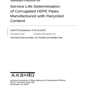 AASHTO R 93-19 (2023) pdf