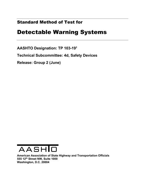 AASHTO TP 103-19 pdf