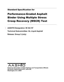 AASHTO M 332-19 pdf