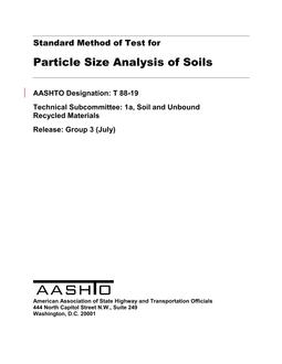 AASHTO T 88-19 pdf