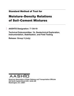 AASHTO T 134-19 pdf