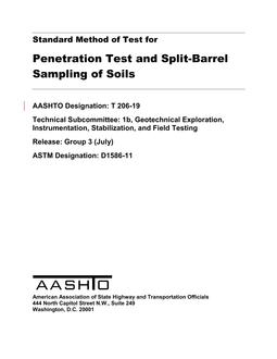 AASHTO T 206-19 pdf