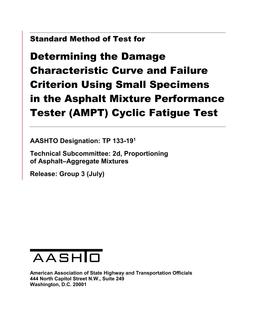 AASHTO TP 133-19 pdf