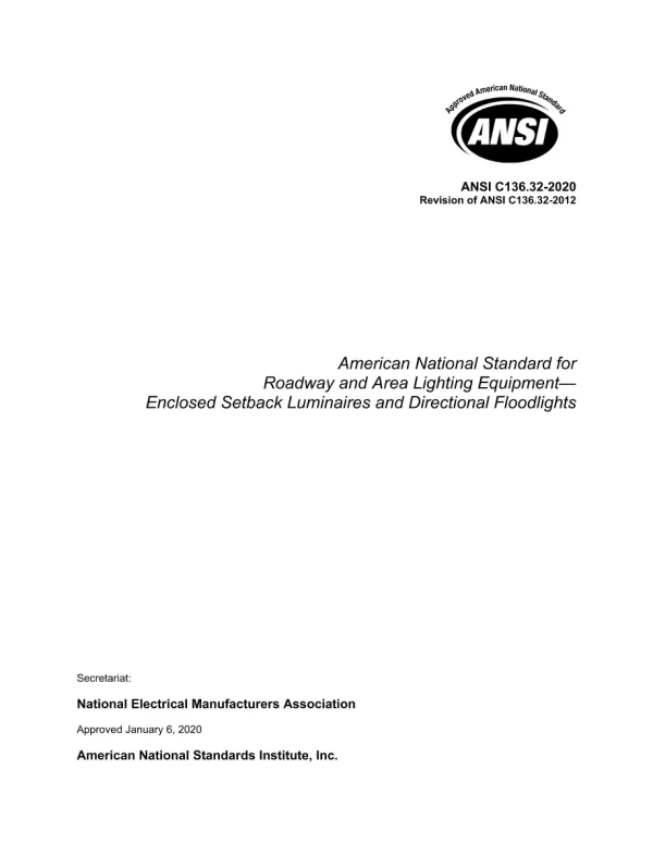 ANSI C136.32-2020 pdf