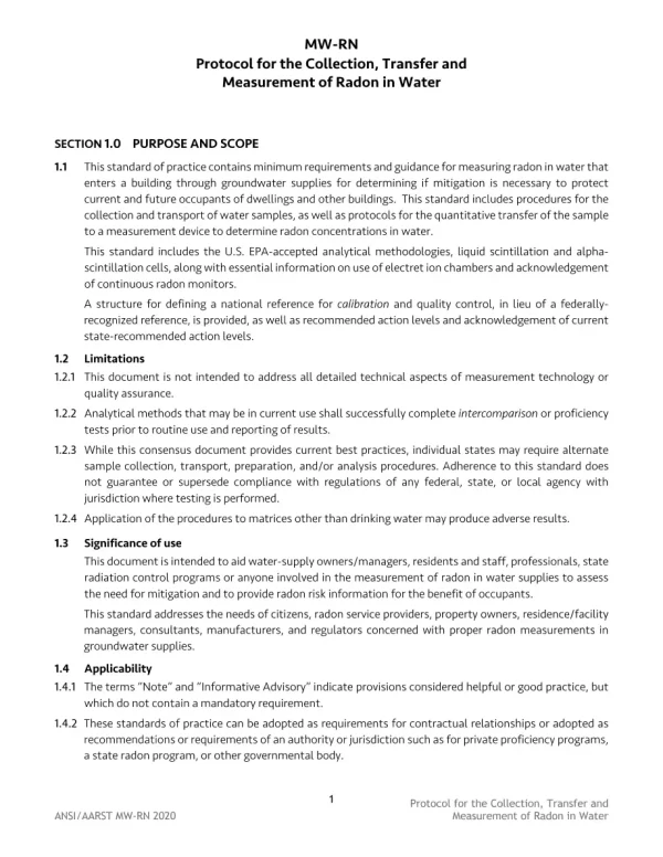 ANSI AARST MW-RN-2020 pdf