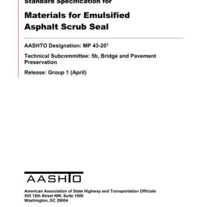 AASHTO MP 43-20 pdf