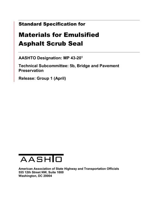 AASHTO MP 43-20 pdf