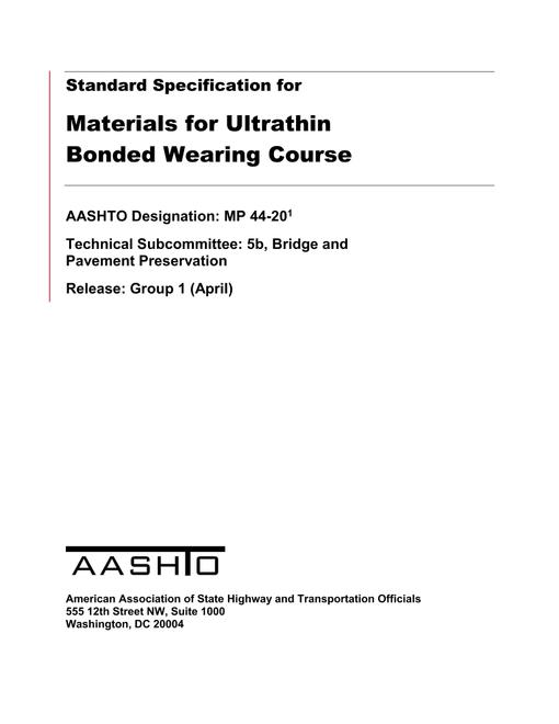 AASHTO MP 44-20 pdf