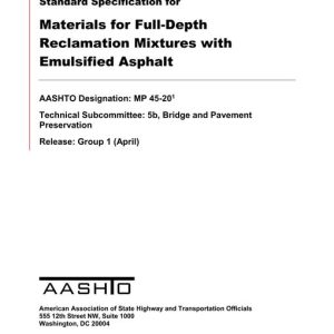 AASHTO MP 45-20 pdf