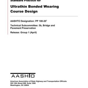 AASHTO PP 100-20 pdf