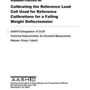 AASHTO R 33-20 pdf