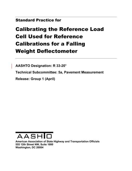 AASHTO R 33-20 pdf