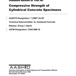 AASHTO T 22M/T 22-20 pdf