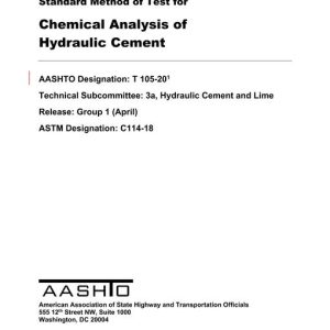 AASHTO T 105-20 pdf