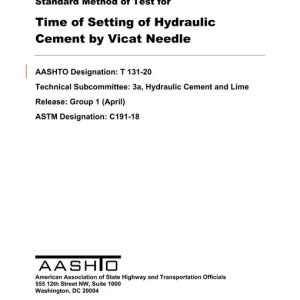 AASHTO T 131-20 pdf