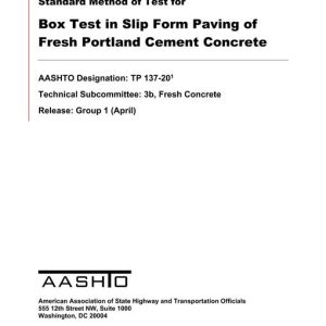 AASHTO TP 137-20 pdf